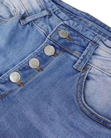 Flare Jeans for Women with High Waist in Light Blue Denim