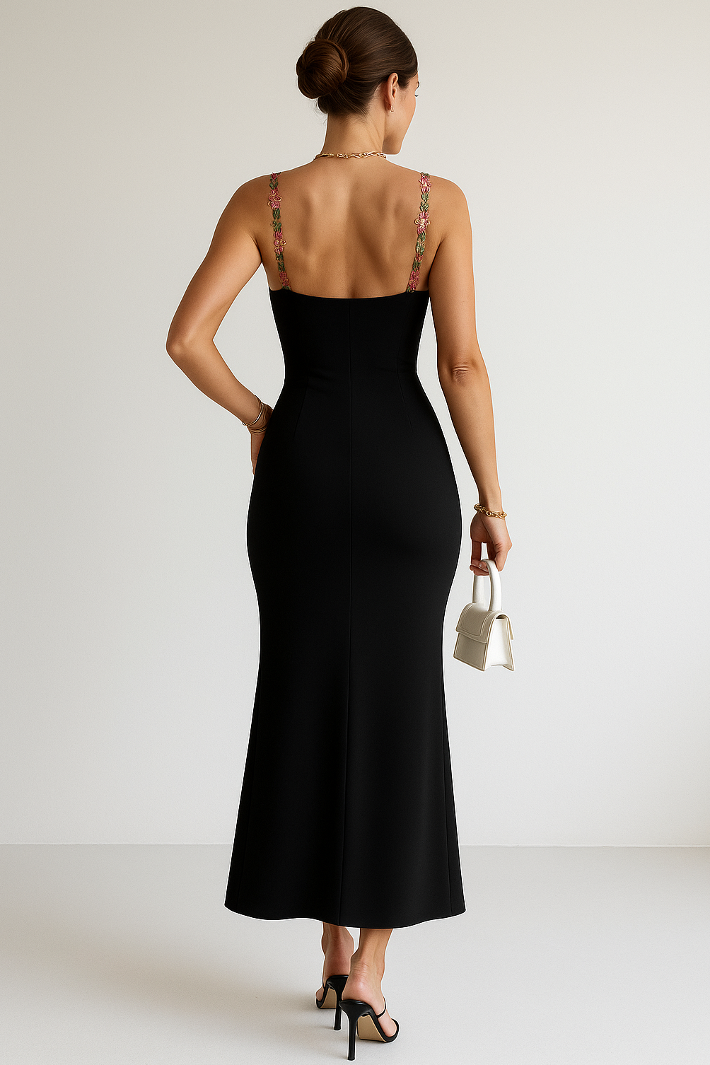 Women's Floral Embroidered Maxi Dress - Image 5