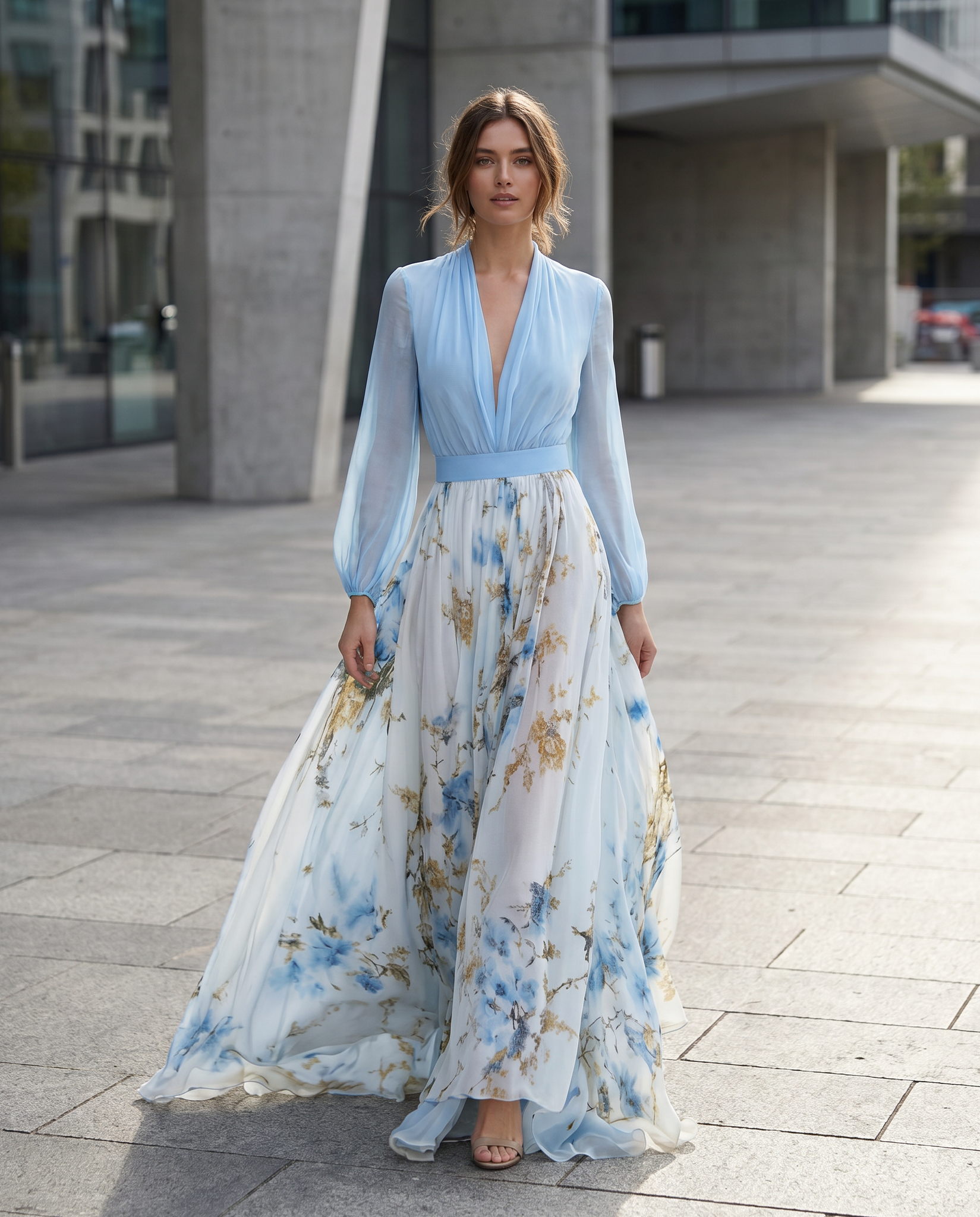 Women's Floral Maxi Dress for Parties - Image 4