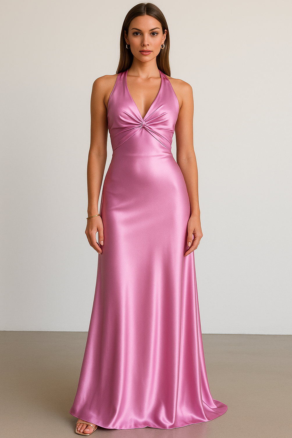 Women's Halter Neck Maxi Dress for Formal Events - Image 5