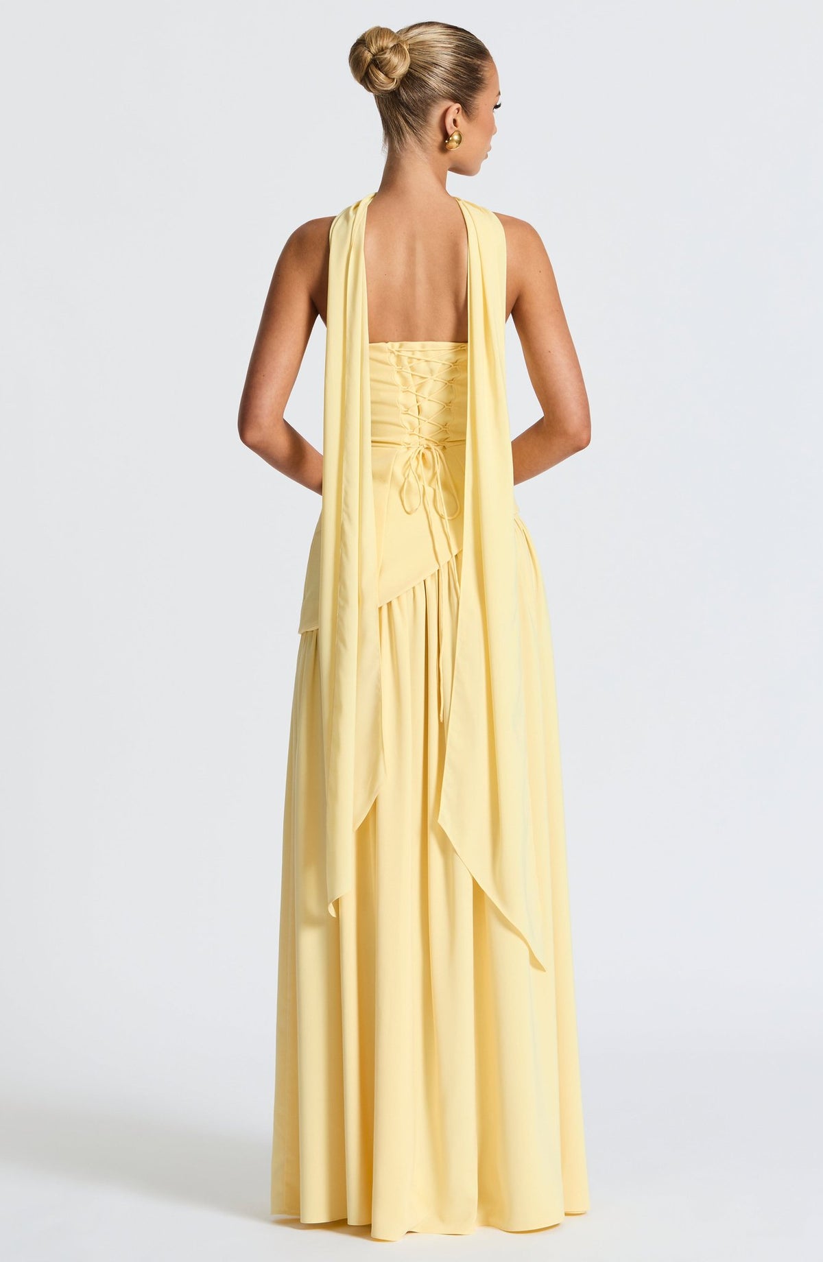 Women's Strapless Maxi Dress with High Slit - Image 8