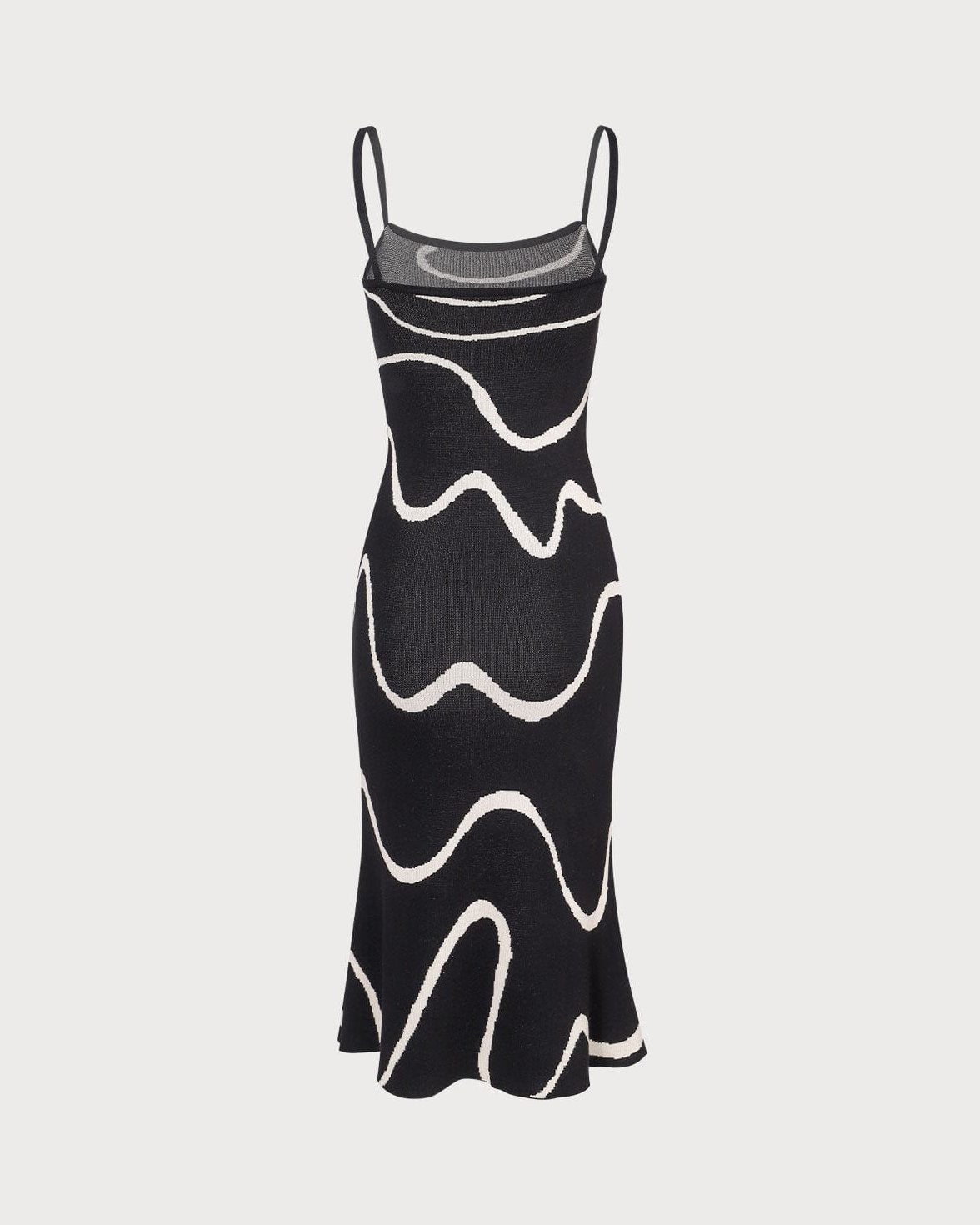 Women's Bodycon Midi Dress with Cotton Modal Blend and Mermaid Hem