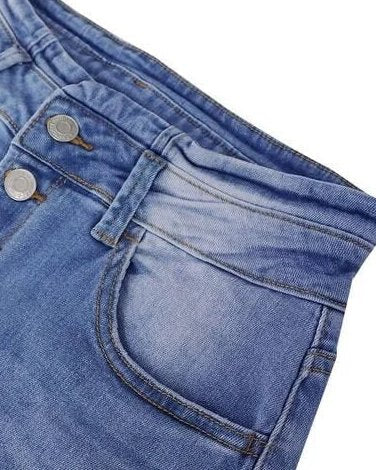 Flare Jeans for Women with High Waist in Light Blue Denim