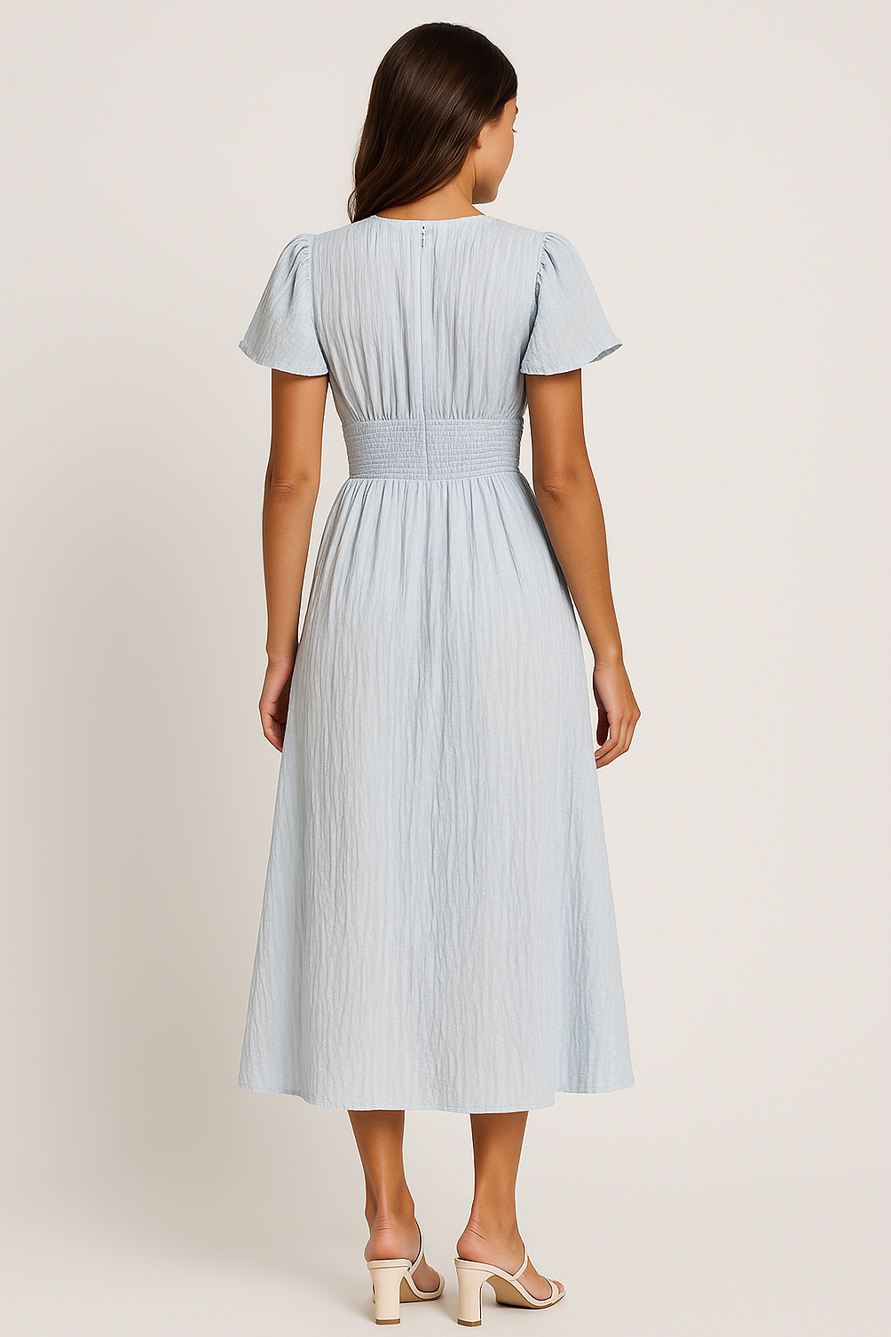 Women's Boho Style Midi Dress - Image 2