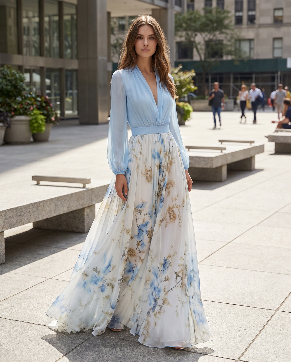 Women's Floral Maxi Dress for Parties - Image 3