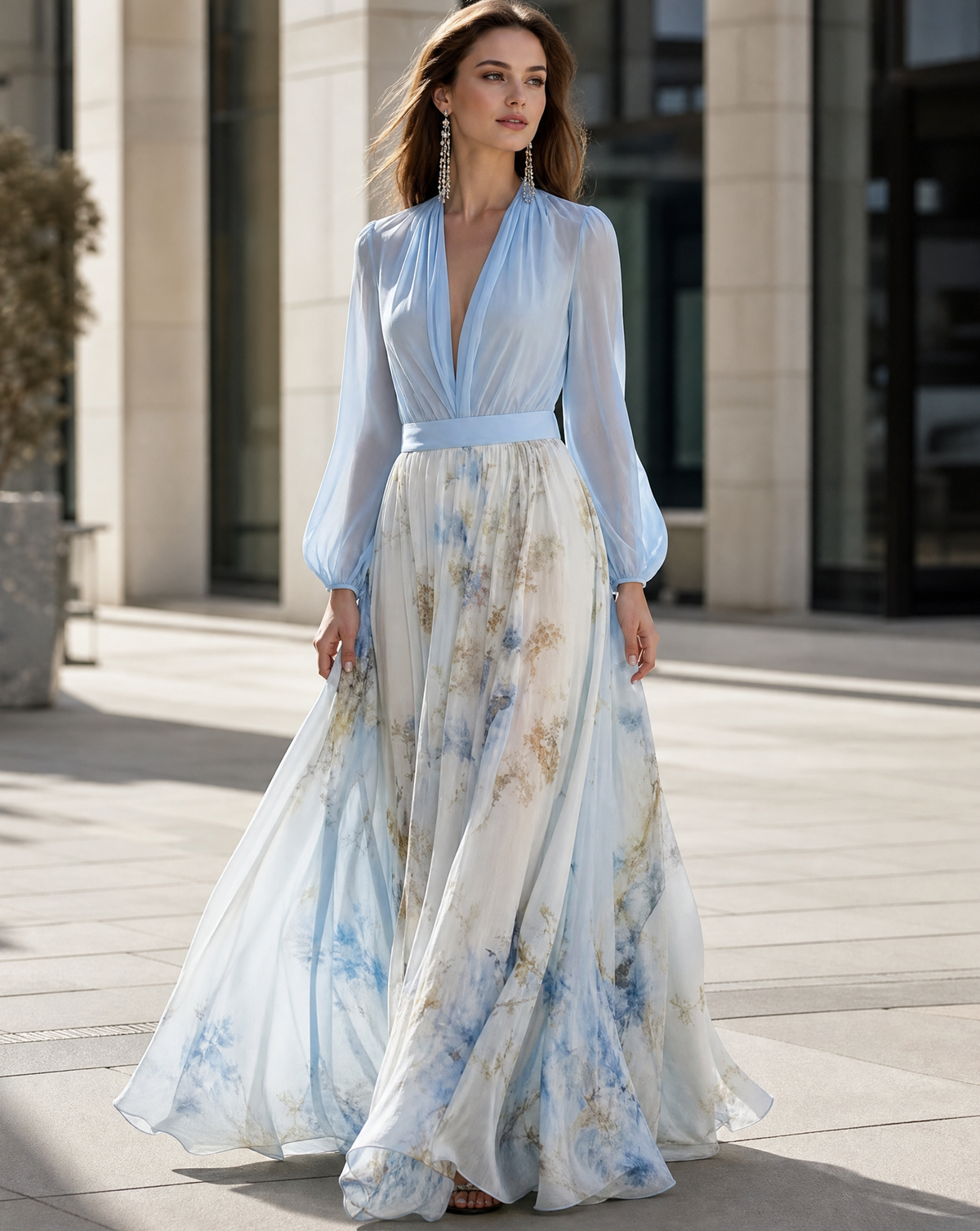 Women's Floral Maxi Dress for Parties - Image 5