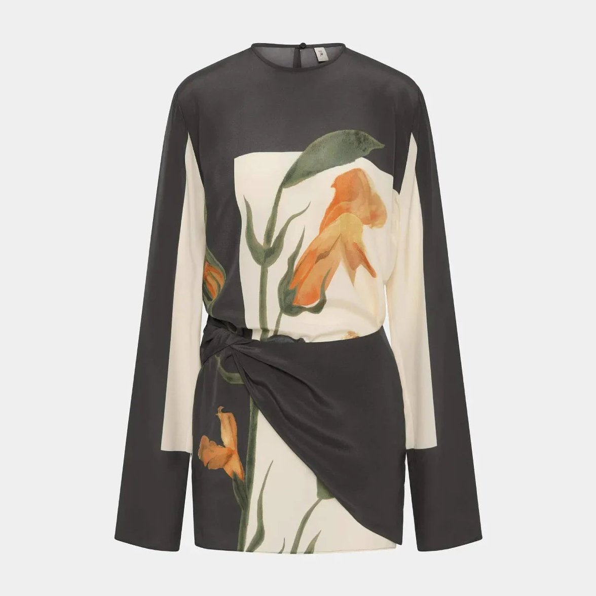 Women's Floral Twist Front Mini Dress for Cocktail Events - Image 7