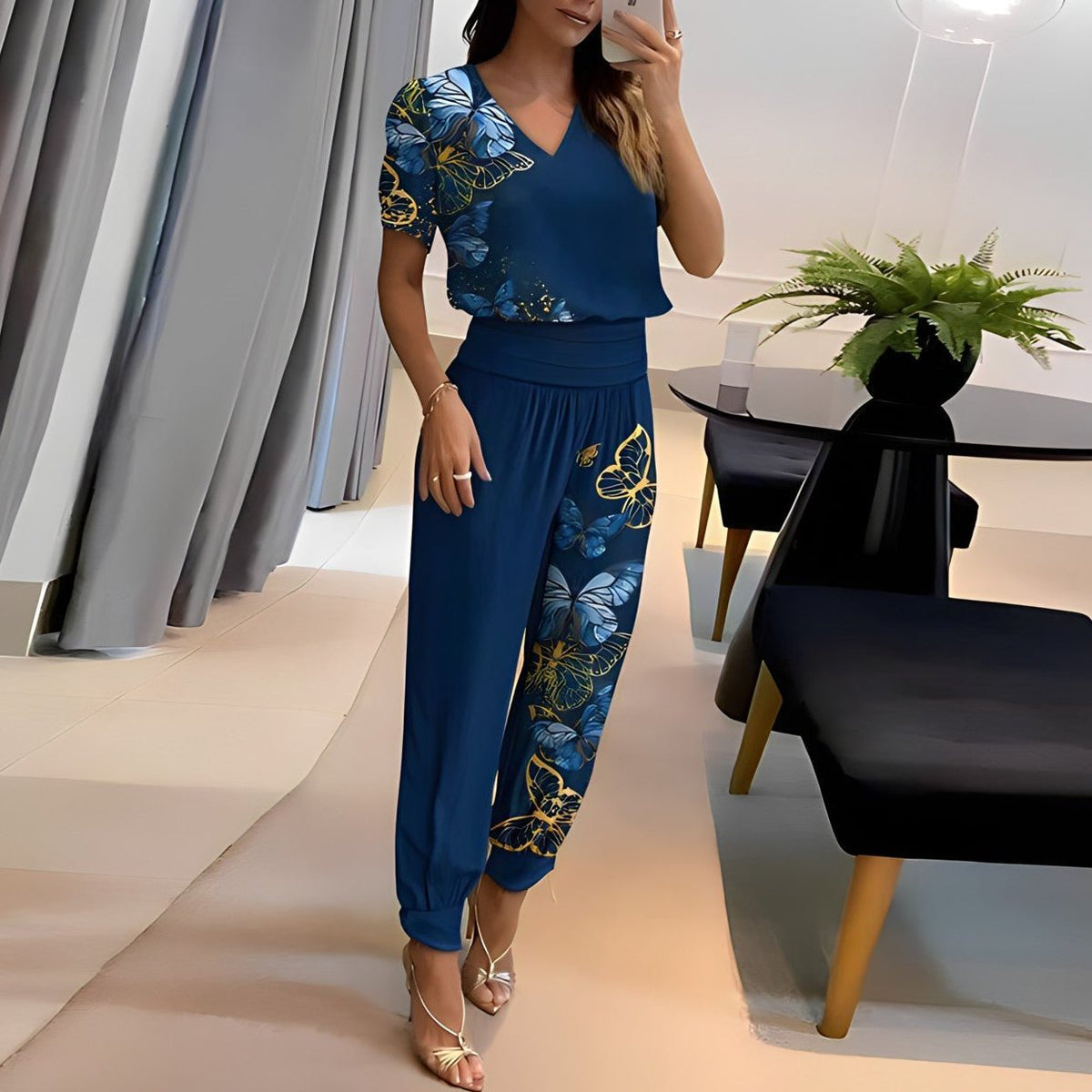 Women's Top and Trouser Co-Ord Set - Image 6