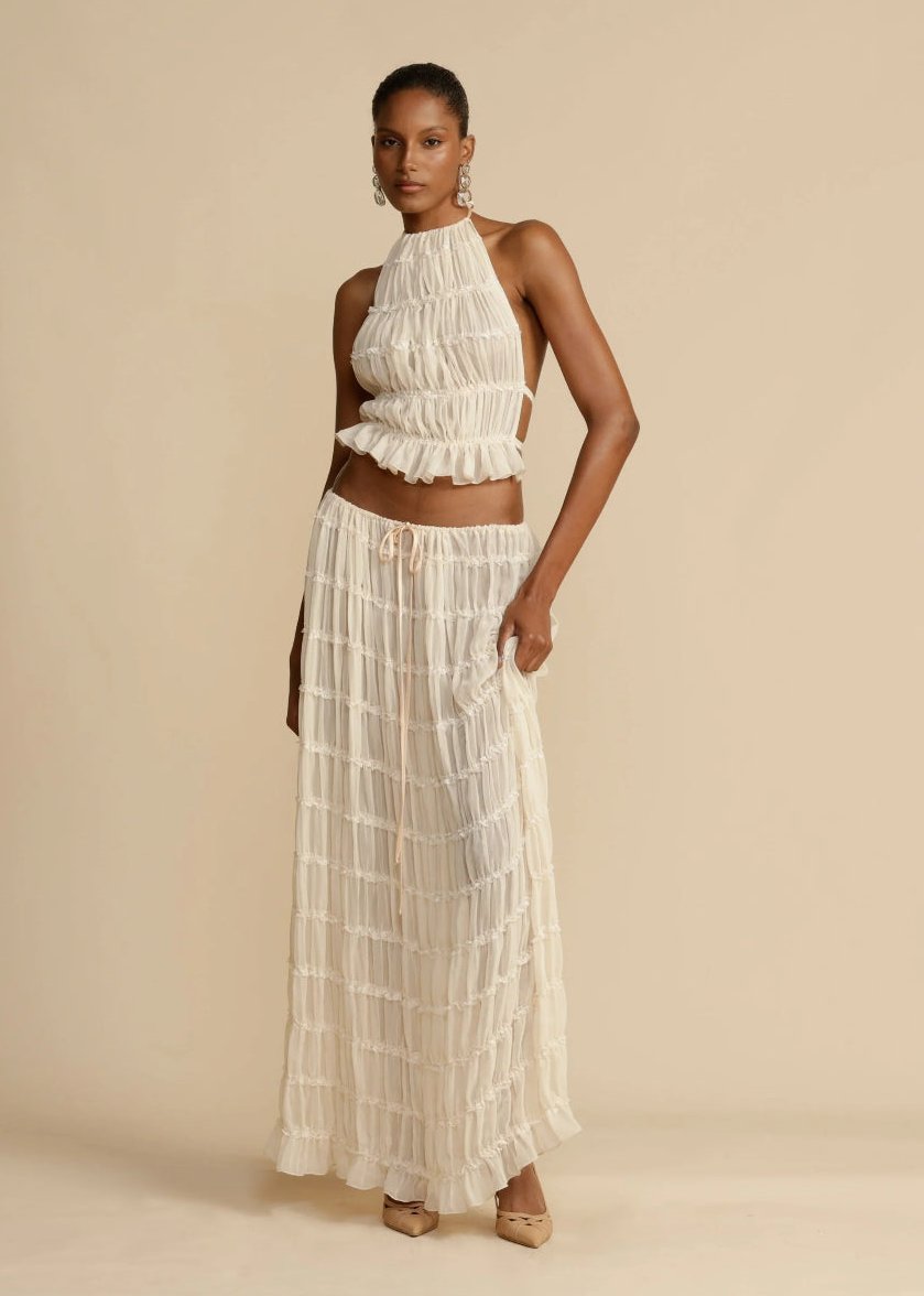 Women's Two-Piece Top and Skirt Set - Image 3