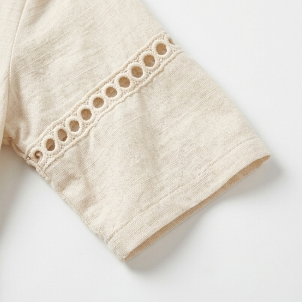 Summer Dresses for Women, Crochet Trim Midi Dress with Pockets