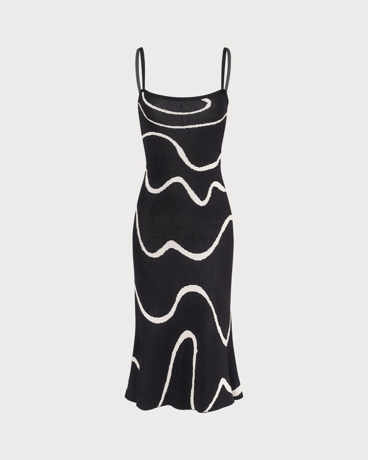 Women's Bodycon Midi Dress with Cotton Modal Blend and Mermaid Hem